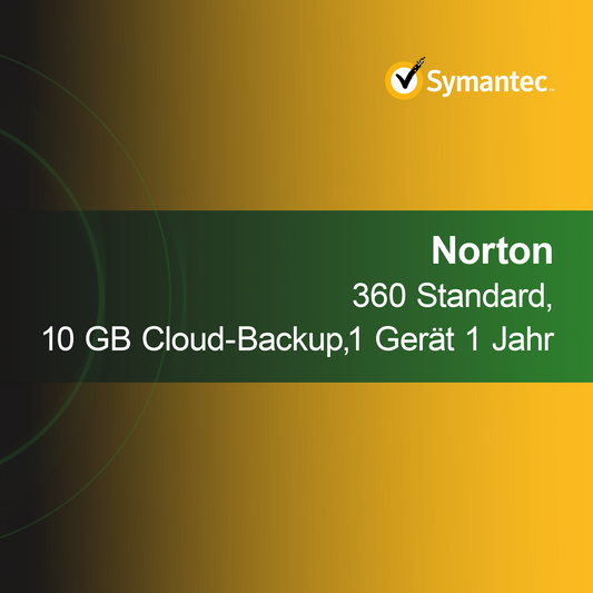 Norton 360 Standard, 10 GB de copia de seguridad en la nube, 1 dispositivo 1 año