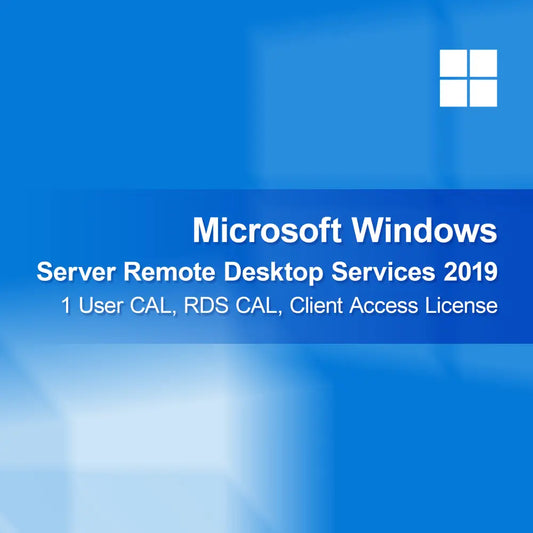 Microsoft Windows Server Remote Desktop Services 2019, 1 Licencia de Acceso de Usuario (CAL), Licencia de Acceso de Cliente RDS