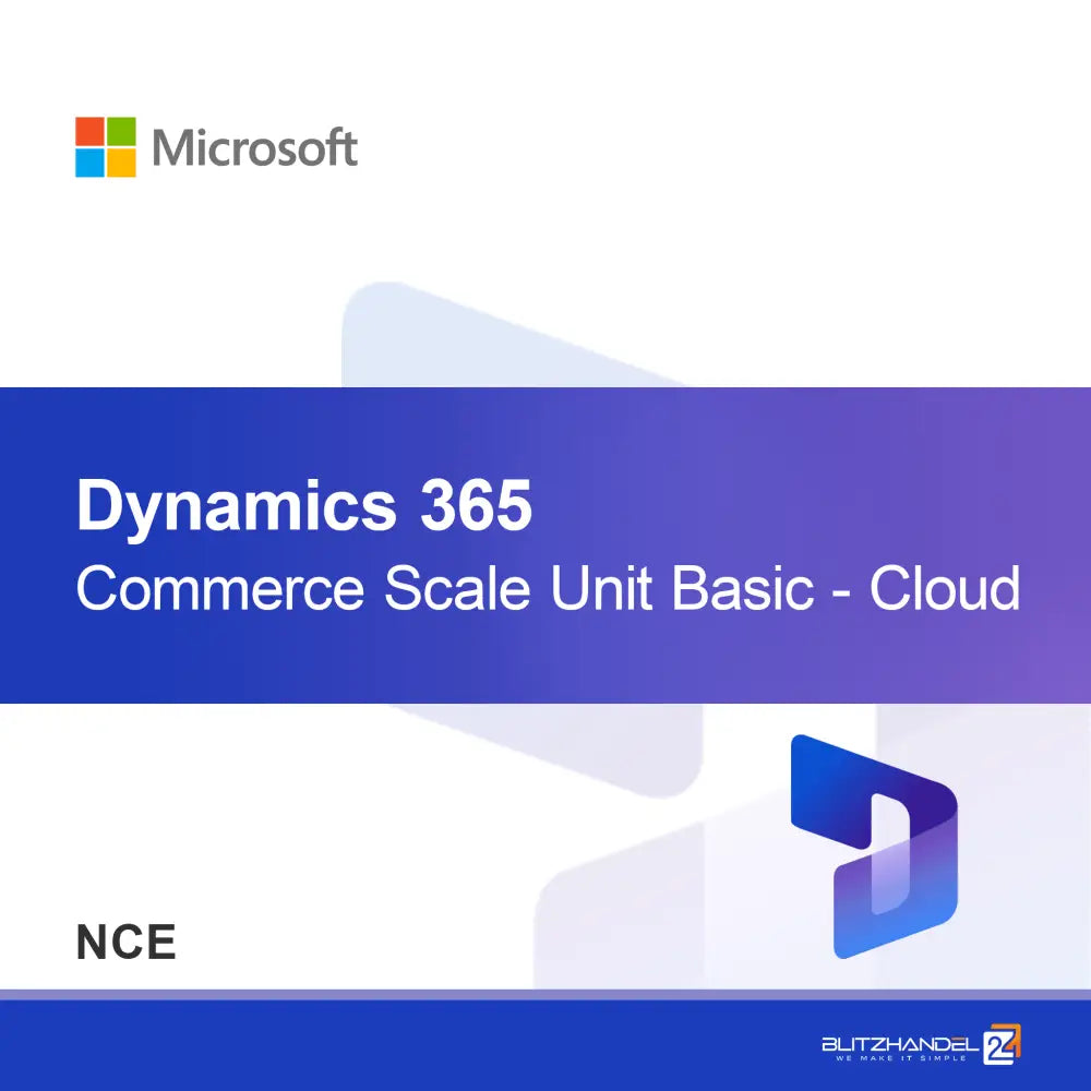 Unidad Básica de Escala de Dynamics 365 Commerce - Nube (NCE)
